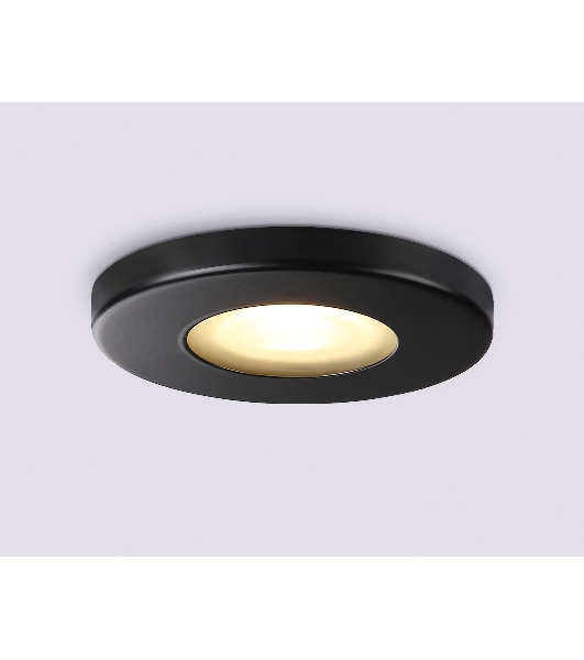 Светильник Ambrella light TN1181 BK черный IP44 GU5.3 D85*34