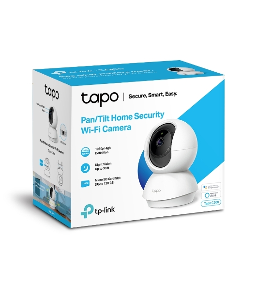 Камера 1080P indoor IP camera, 360° horizontal and 114° vertical range, Night Vision, Motion Detection, 2-way Audio, support 128G MicroSD card