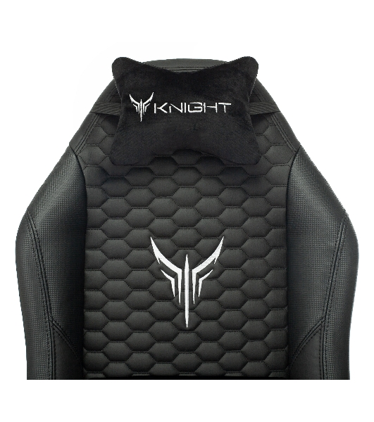 Кресло игровое Knight Neon черный соты эко.кожа с подголов. крестовина металл