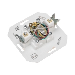 Розетка телефонная Kranz DEA RJ11 с/у мех. бежевый, фото2