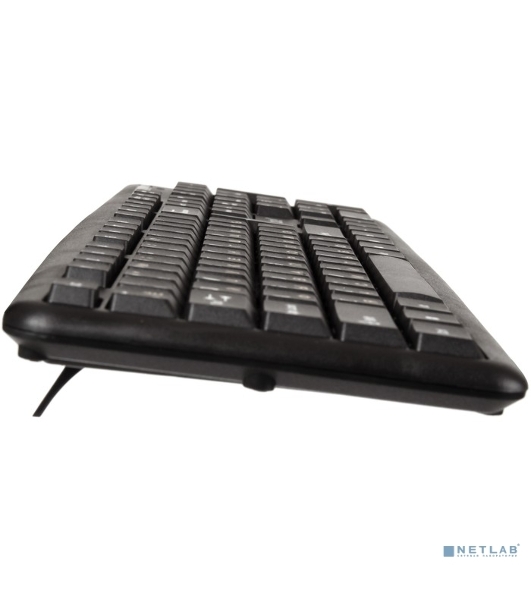 Клавиатура проводная Professional Standard LY-331L2-OEM (USB, полноразмерная, влагозащищенная, 104кл., Enter большой, длина кабеля 2,2м, черная, brown box)