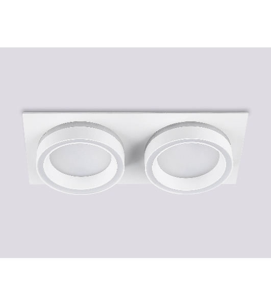 Светильник Ambrella light TN52423/2 WH/FR белый/белый матовый GX53 max 12W 210*105*45