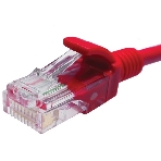 Патч-корд Suprlan 10-0152 UTP RJ-45 вил.-вилка RJ-45 cat.5e 1м красный LSZH 24AWG, фото2