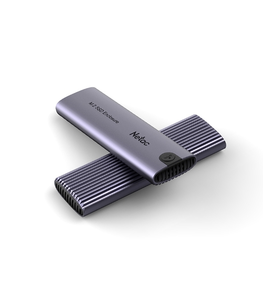 Внешний корпус NETAC WH51 NT07WH51-32C2 для SSD M.2 SATA/NVMe -> USB3.1 Type-C Алюминий