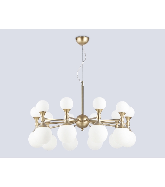 Люстра Ambrella light LH51051/20 GD/FR золото/белый матовый G9*20 max 28W D750*460
