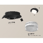 Комплект встраиваемого поворотного светильника Ambrella light XC7652083 SBK/FR/CL черный песок/белый матовый/прозрачный MR16 GU5.3 (C7652, N7160), фото 1