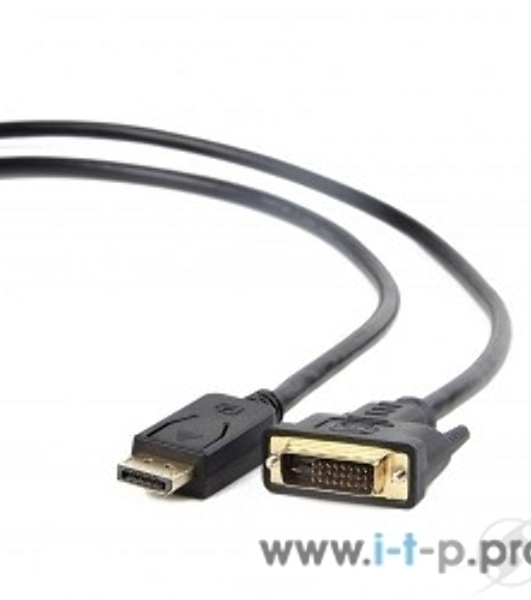 Кабель DisplayPort-DVI Gembird/Cablexpert 3м, 20M/19M, черный, экран, пакет