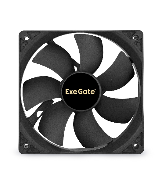 Вентилятор для корпуса ExeGate ExtraPower EP12025B3P черный, 120 мм, 1850 об/мин, 30 дБ, 3 pin