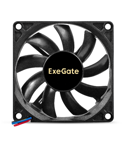 Вентилятор для корпуса ExeGate EX08015S4P-PWM черный, 80 мм, 2500 об/мин, 25.5 дБ, 4 pin
