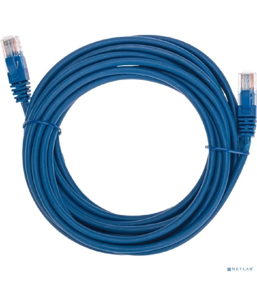 Патч-корд U/UTP Rexant cat.5e, RJ45-RJ45, 26AWG, ZH нг(А)-HF, синий, 5 м
