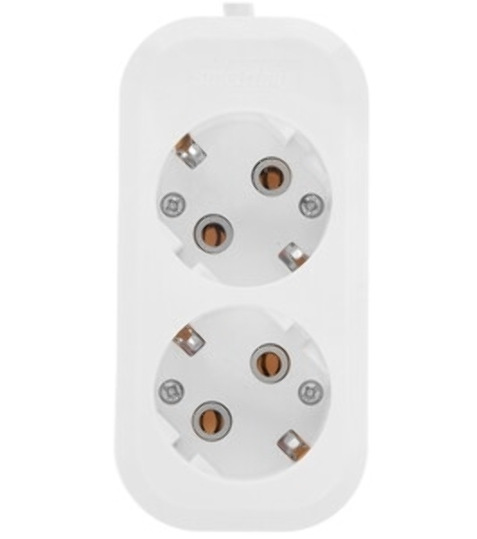 Удлинитель Smartbuy (SBE-16-2-02-Z) 2 гнз х 2,0 м (16А/3.5 кВт, ПВС 3х1.0)