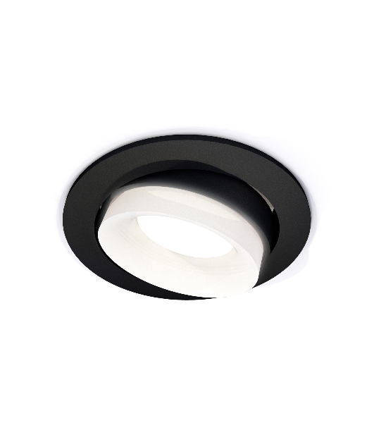 Комплект встраиваемого поворотного светильника Ambrella light XC7652084 SBK/FR черный песок/белый матовый MR16 GU5.3 (C7652, N7165)