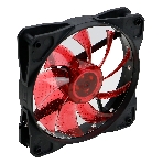 Вентилятор для корпуса Digma DFAN-LED-RED черный, 120 мм, 1200 об/мин, 23 дБ, 4 pin, фото 1