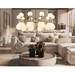 Люстра Ambrella light LH51051/20 GD/FR золото/белый матовый G9*20 max 28W D750*460, фото3