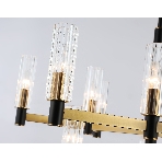 Люстра Ambrella light LH55515/12 BK/BS/CL черный/латунь/прозрачный E14*12 max 40W D860*905, фото5