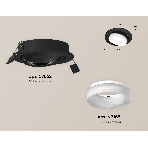 Комплект встраиваемого поворотного светильника Ambrella light XC7652084 SBK/FR черный песок/белый матовый MR16 GU5.3 (C7652, N7165), фото 1
