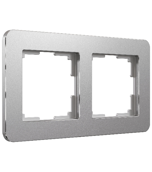Рамка на 2 поста Platinum (алюминий) W0022606