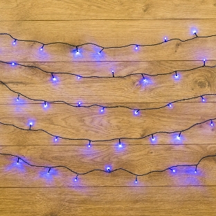 Гирлянда Neon-night 'Твинкл Лайт' 4 м, темно-зеленый ПВХ, 25 LED, синий