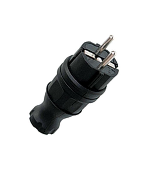 Вилка прямая EKF RPS-011-16-230-44 каучуковая 230В, 2P+PE, 16A, IP44 EKF PROxima