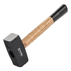 Кувалда Sparta 1500 г, кованая головка, деревянная двухцветная рукоятка, фото6
