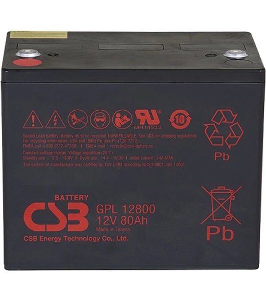 Батарея CSB GPL-12800 (12V, 80Ah) для UPS
