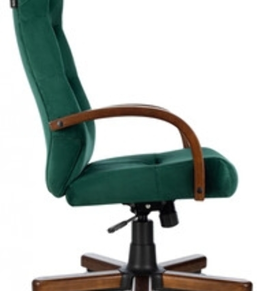 Кресло Бюрократ T-9928WALNUT Fabric Italia Green зеленый, ткань