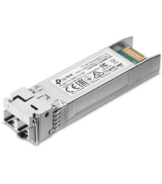 Трансивер TP-Link 10G SFP+ Module, LC connector, 50/125um or 62.5/125um Multi-mode, 850nm wavelength, distance up to 300m.