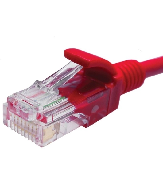 Патч-корд Suprlan 10-0154 UTP RJ-45 вил.-вилка RJ-45 cat.5e 3м красный LSZH 24AWG