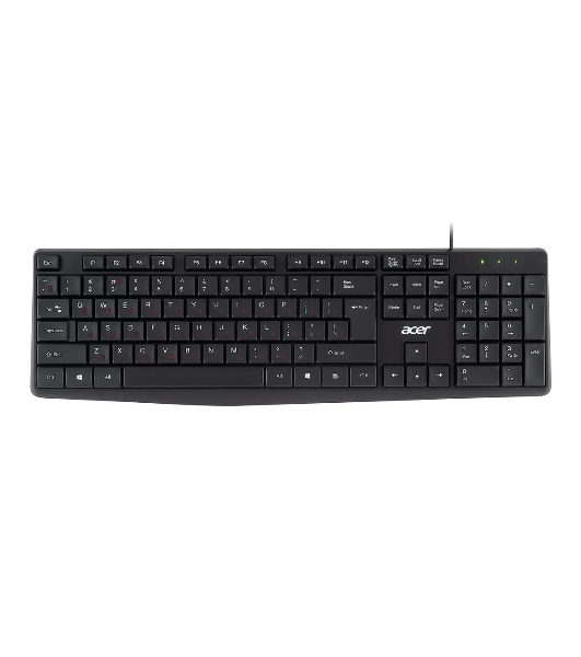 Клавиатура проводная Acer OKW121 (ZL.KBDEE.00B), USB, черный