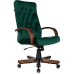 Кресло Бюрократ T-9928WALNUT Fabric Italia Green зеленый, ткань, фото32