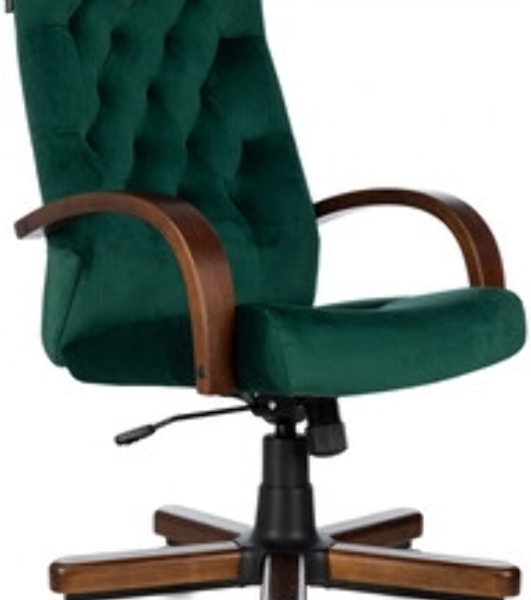 Кресло Бюрократ T-9928WALNUT Fabric Italia Green зеленый, ткань
