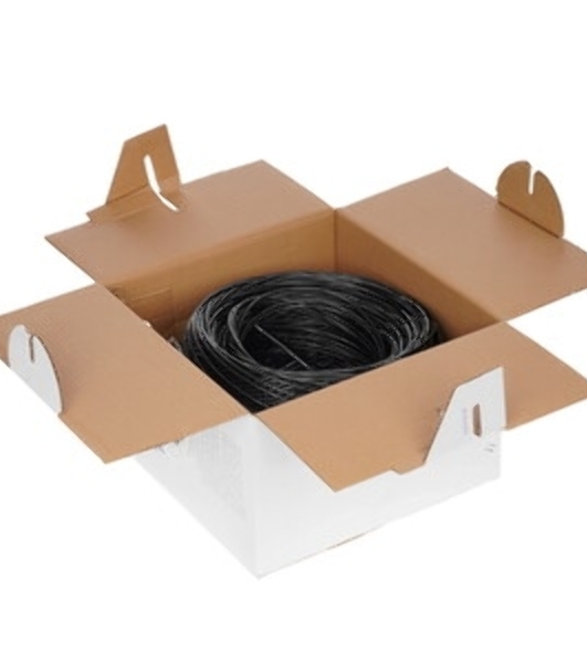Кабель информационный Lanmaster TWT-5EFTP2-OUT кат.5е F/UTP общий экран 2X2X24AWG PVC внешний 305м черный