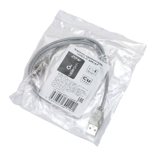 Кабель-удлинитель USB2.0 Cablexpert CC-USB2-AMAF-75CM-N, AM/AF, медь, Pro, 75 см, серый, пакет