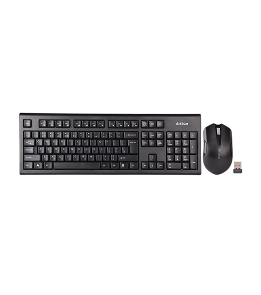 Комплект клавиатура+мышь A4Tech 3000NS беспроводной, USB, 1200 DPI, чёрный