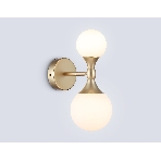 Настенный светильник Ambrella light LH51053/2 GD/FR золото/белый матовый G9*2 max 28W 120*195*300, фото7