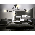 Светильник Ambrella light TR8022/4 BK черный E27*4 max 40W D715*205, фото 1