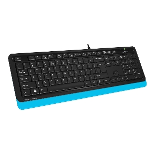 Клавиатура проводная A4Tech Fstyler FK10, USB, черный/синий