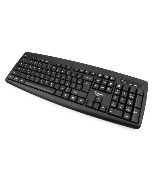 Комплект клавиатура+мышь Gembird KBS-8000 беспроводной, USB, 1600 DPI, чёрный