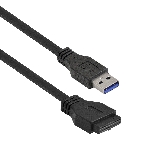 Планка USB на переднюю панель ExeGate U3H-625, 3,5', 4*USB3.0, черная, металл, подсоединение к мат. плате, фото3