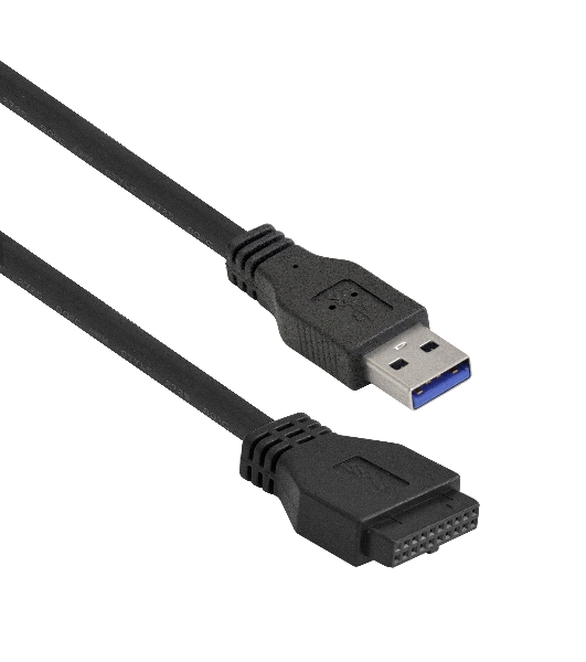Планка USB на переднюю панель ExeGate U3H-625, 3,5', 4*USB3.0, черная, металл, подсоединение к мат. плате