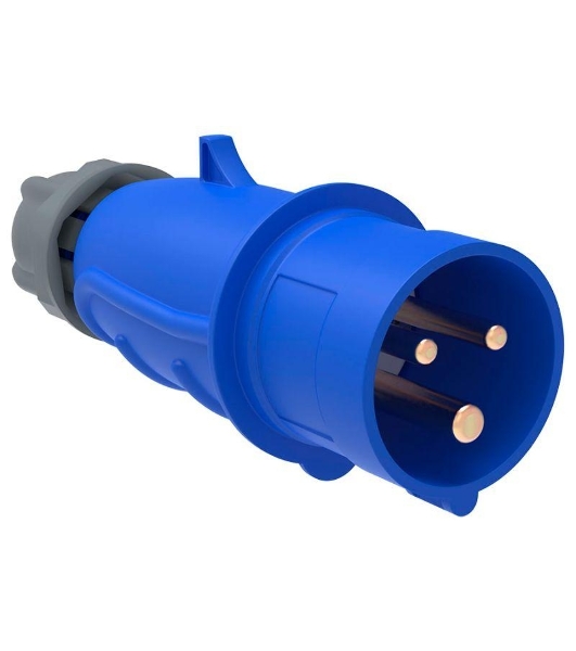 Вилка IEK PSN01-032-3 переносная ССИ-023 32А-6ч/200-250В 2Р + РЕ IP44 MAGNUM IEK