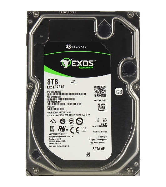 Жесткий диск Seagate Original SATA-III 8Tb ST8000NM017B Exos 7E10 (7200rpm) 256Mb 3.5'