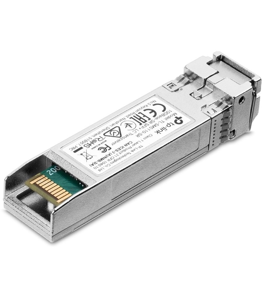 Трансивер TP-Link 10G SFP+ Module, LC connector, 50/125um or 62.5/125um Multi-mode, 850nm wavelength, distance up to 300m.