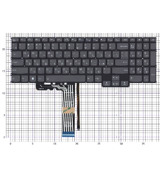 Клавиатура для ноутбука Lenovo 5 Chrome 16IAU7 черная