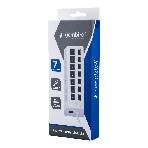 USB-концентратор Gembird UHB-U2P7-01W, USB, 7хUSB, USB или внешний адаптер питания, фото2