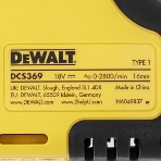 Сабельная пила DeWalt DCS369NT-XJ аккум. 2800ход/мин, фото7