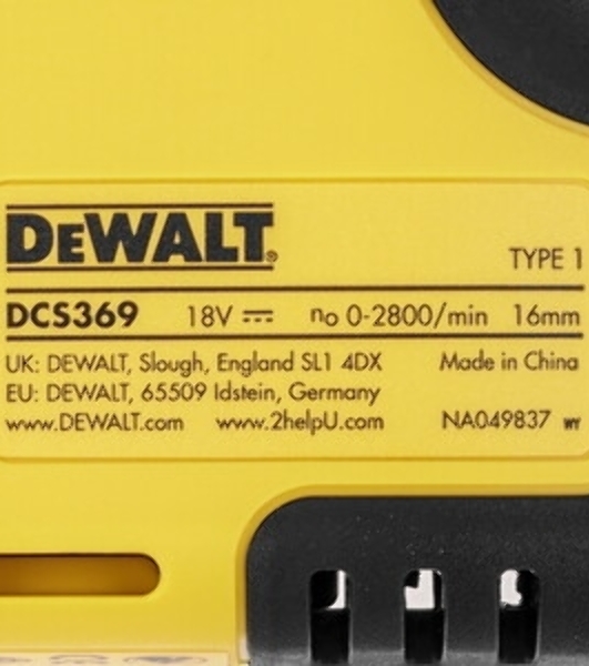 Сабельная пила DeWalt DCS369NT-XJ аккум. 2800ход/мин