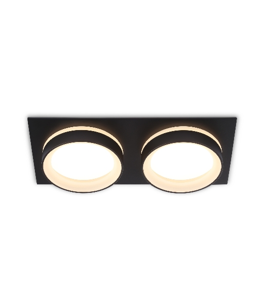 Светильник Ambrella light TN6712/2 BK черный IP44 GX53/2 max 15W 210*105*45