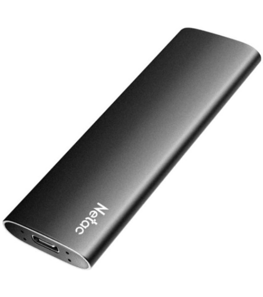 Внешний SSD Netac Z SLIM, 500 Gb, USB 3.2 Gen 2 Type-C, R/W 550/480, черный