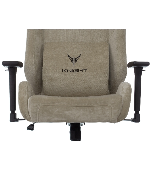 Кресло игровое Бюрократ Knight N1 Fabric бежевый Light-21, с подголов. крестовина металл